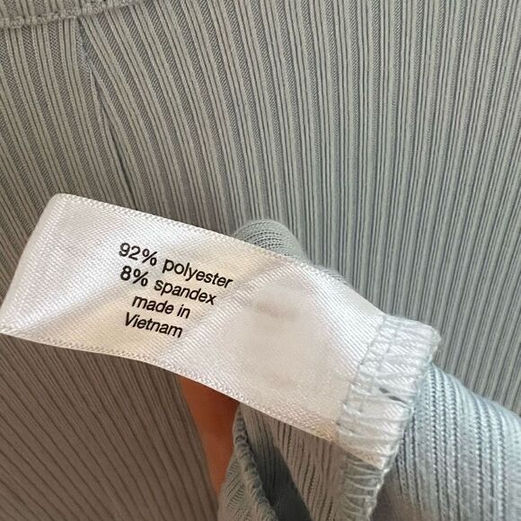 Lane Bryant Short Sleeve Wrap Top Blouse Drapy V Neck Pastel Blue 26 / 28 - Picture 7 of 8